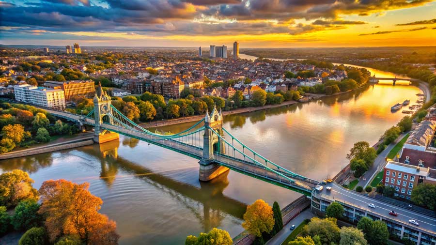 Hammersmith Guide - West London Ariel View