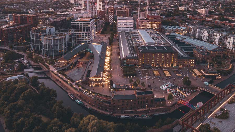 King's Cross Guide - Aerial view of King's Cross