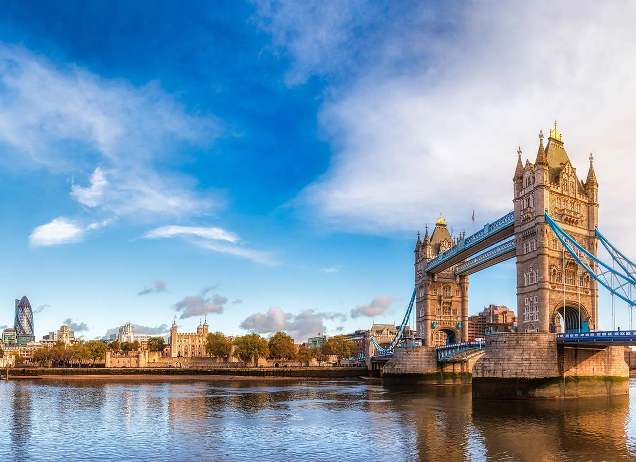 River Thames with Tower Bridge and Tower of London